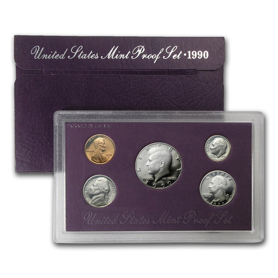 (1) 1990 S United States Proof Set in Original Box with COA