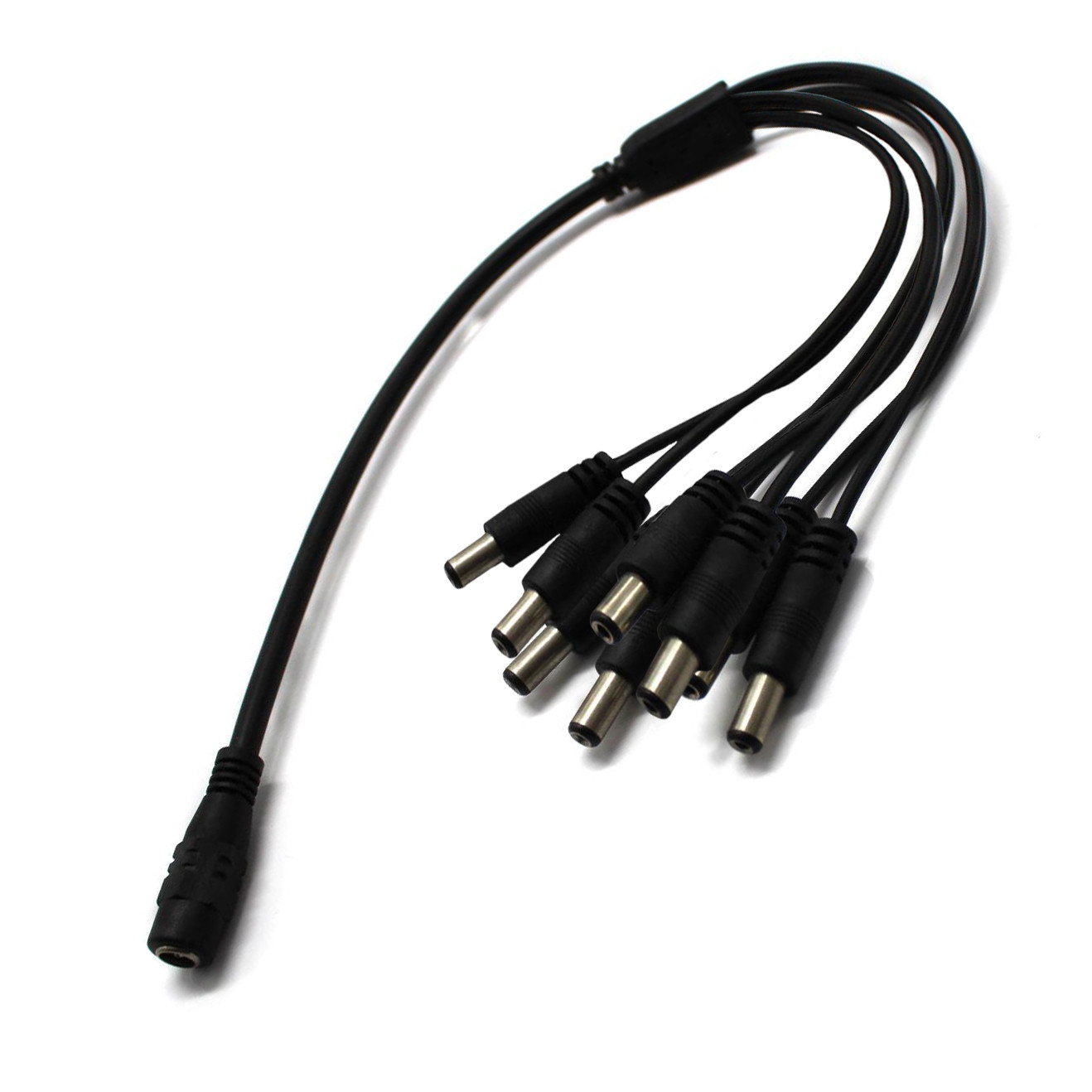 2 Pack - 8 Way Channel DC Power Splitter Adapter Cable for CCTV Security Camera