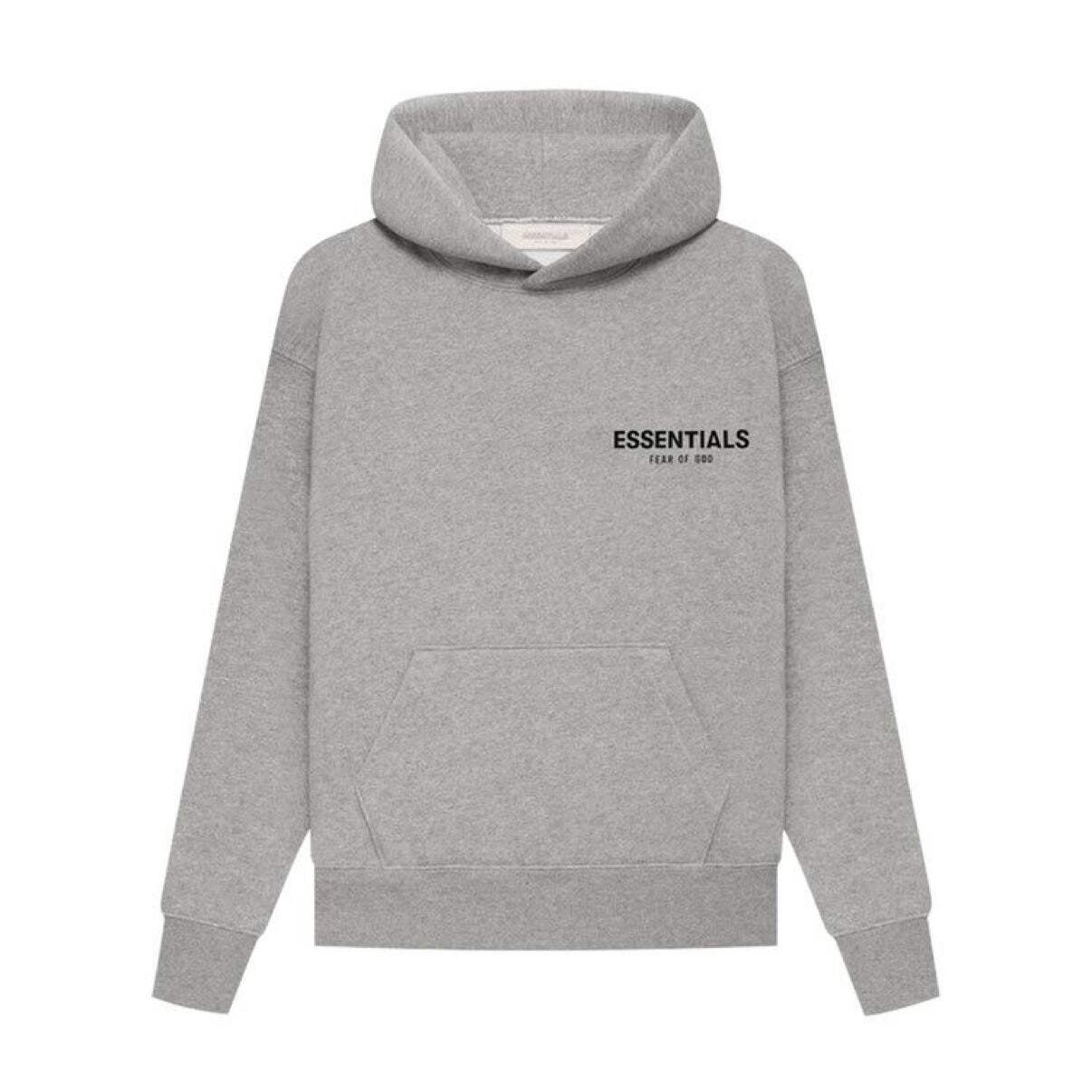 Essentials Kids SS22 Dark Oatmeal Hoodie
