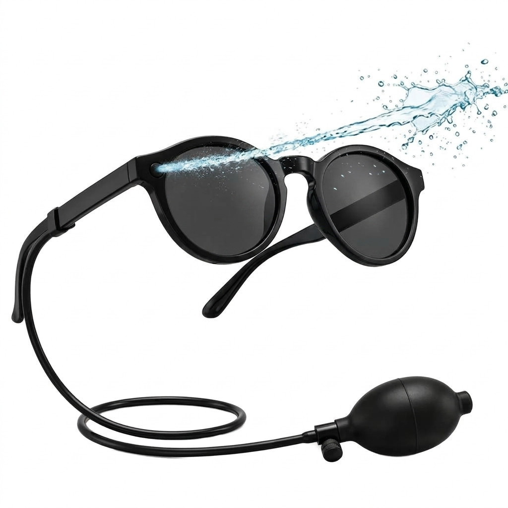 Funny Water Squirt Sunglasses 90ml Prank Glasses Summer Beach Party Gag Gift US