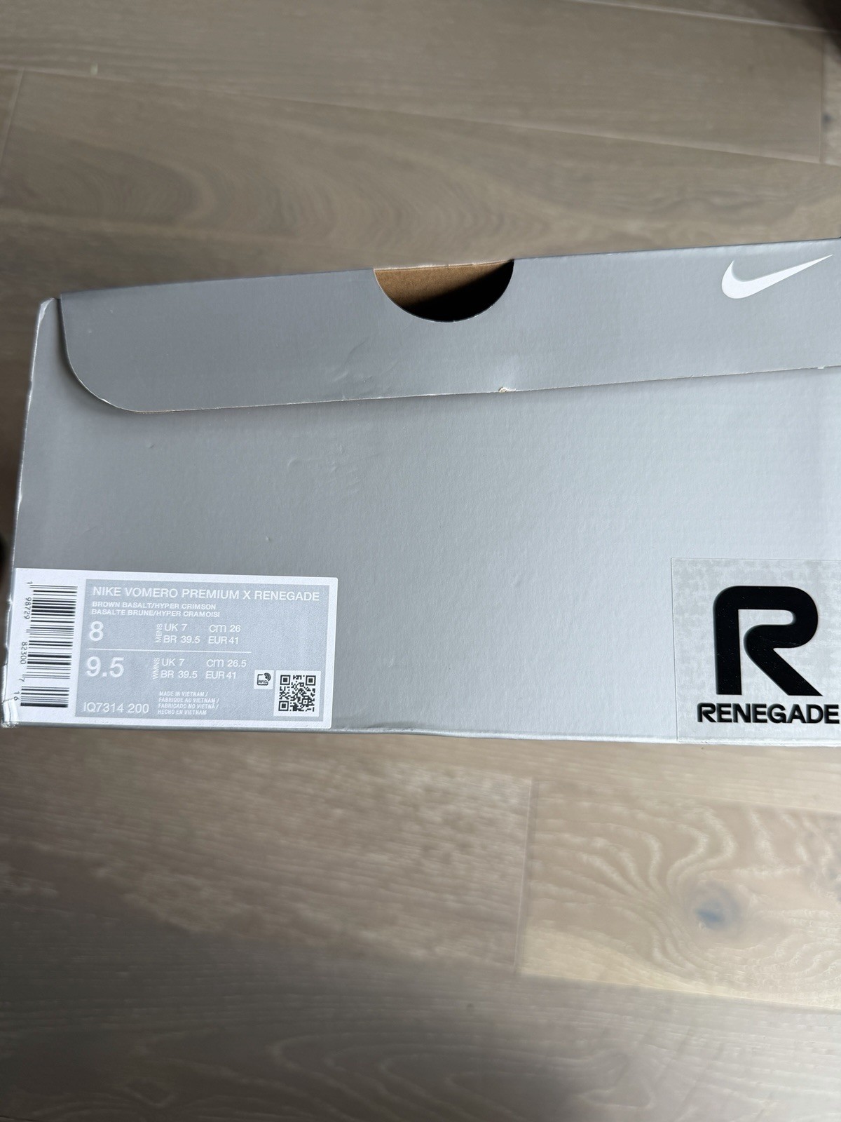 8M / 9.5W Renegade x Nike Vomero Premium Cinnamon Brown Basalt IQ7314-200 NEW
