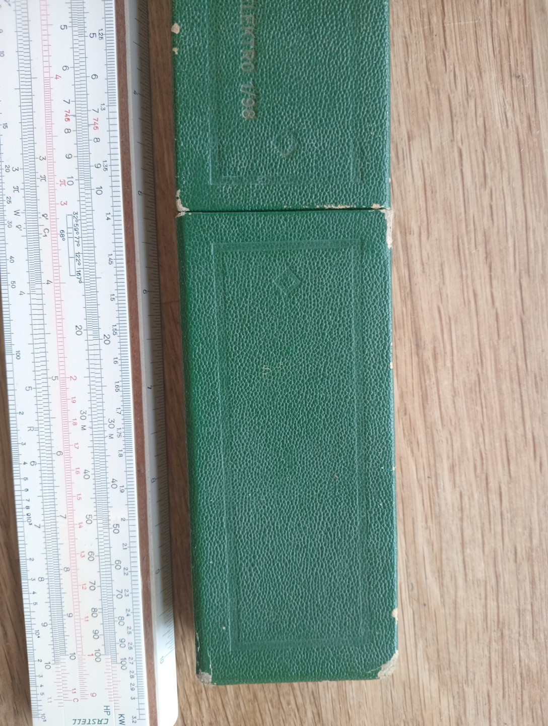 Fab Vintage Faber Castell 1/98 Elektro Slide Rule In Case Made In Germany