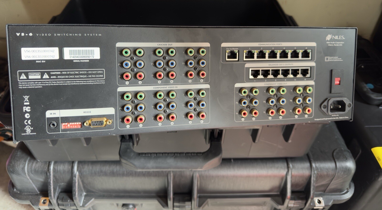 Niles VS-6 6-Source, 6-Zone Component Video Switcher b19