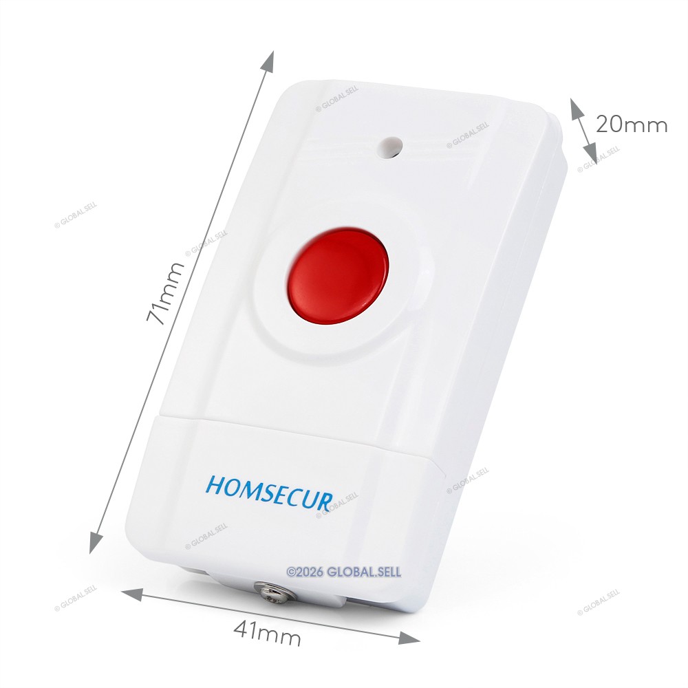 HOMSECUR Wireless WIFI 4G RFID LCD Home Alarm System Touch Screen+SOS Intercom