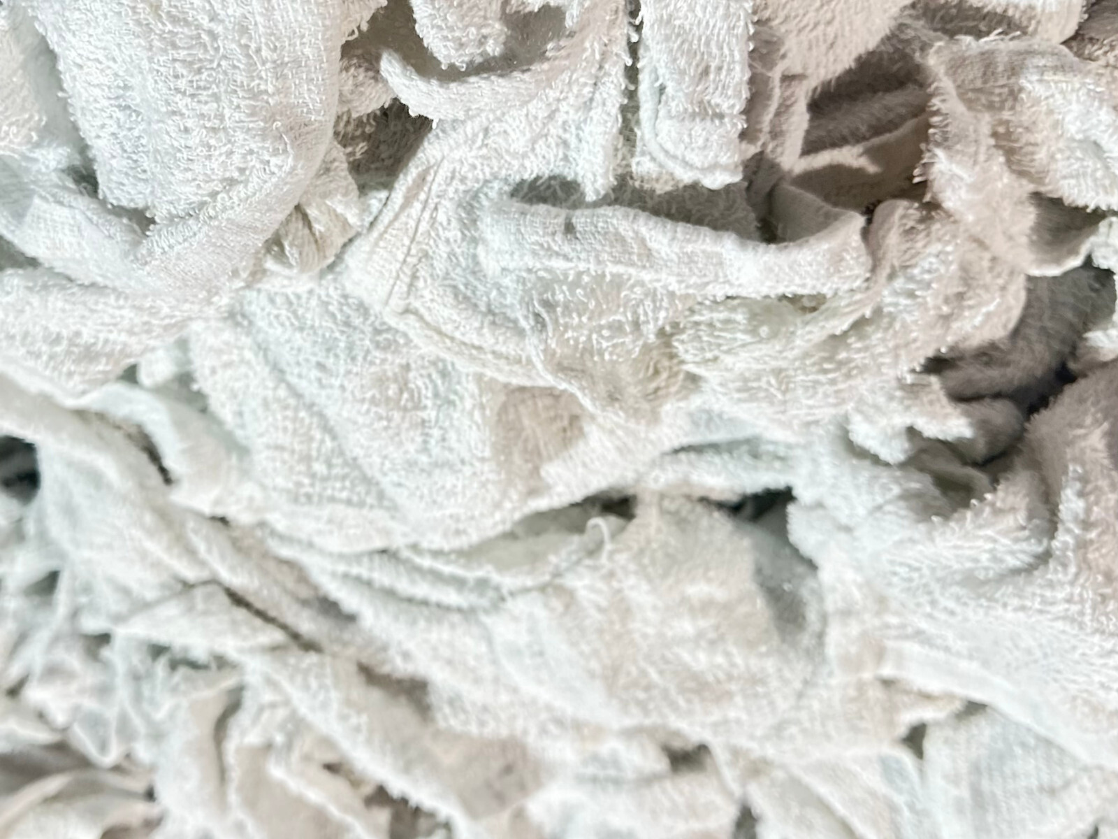 White Terry Wiping Rags & Multi-purpose Cleaning Painter Towels 50 LBS / Box
