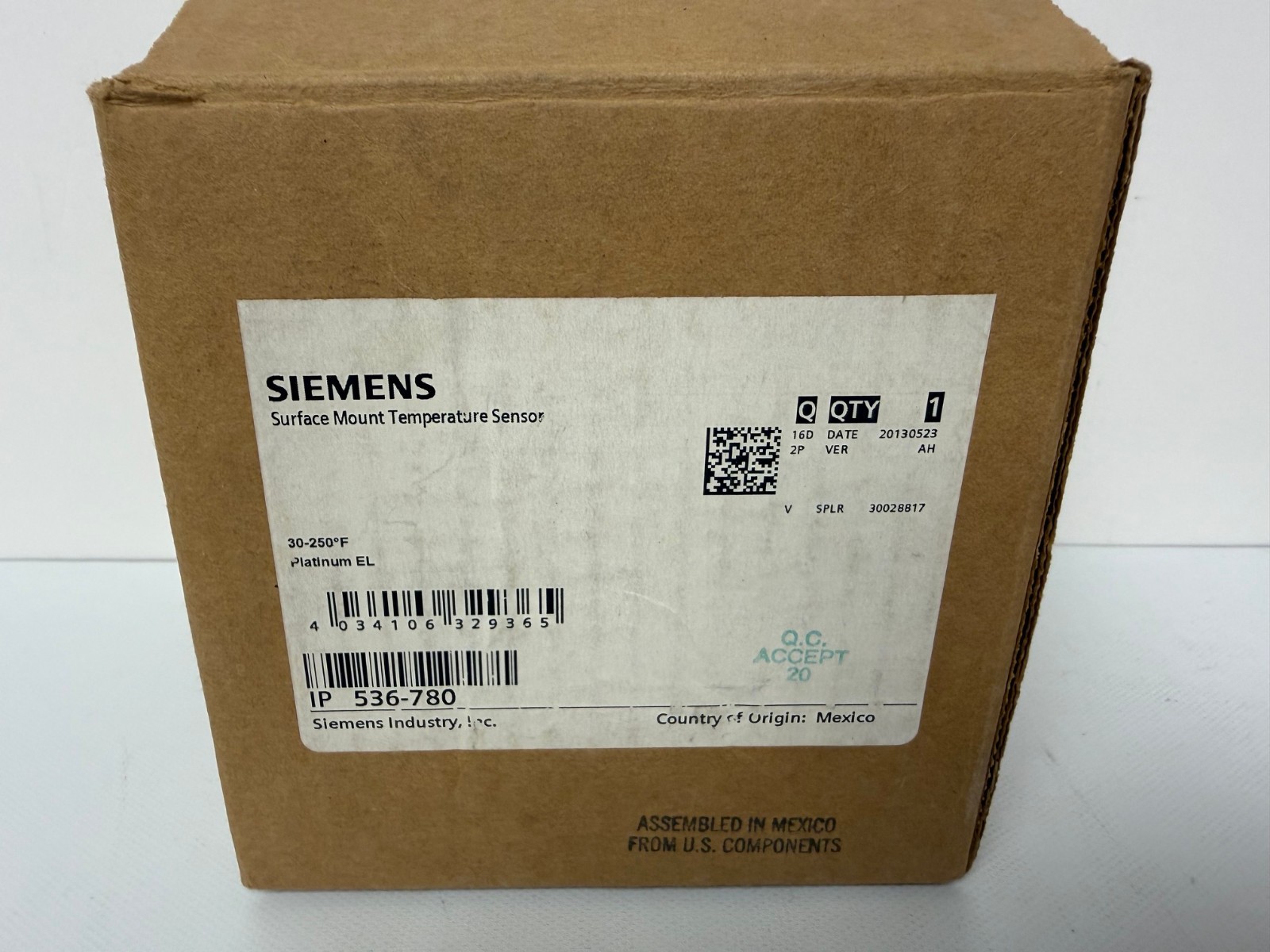 SIEMENS 536-780 SURFACE MOUNT TEMPERATURE SENSOR