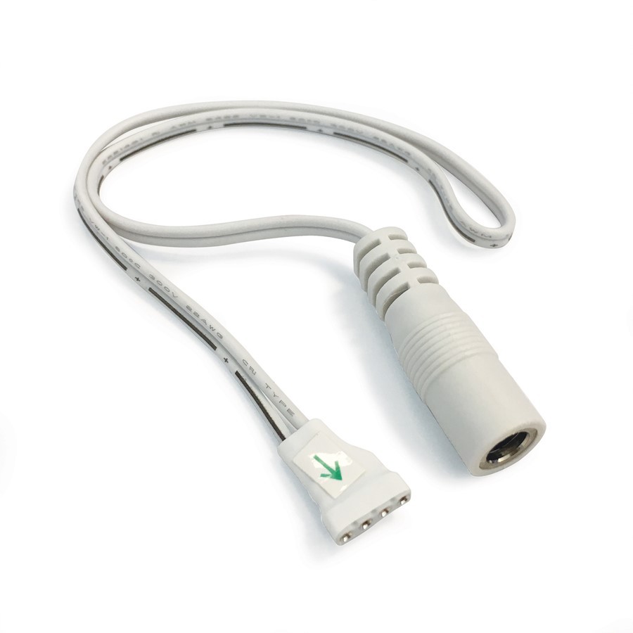 Nora 12" Power Line Interconnector For High Out/Hy-Brite Tape, WH - NAHO-609W
