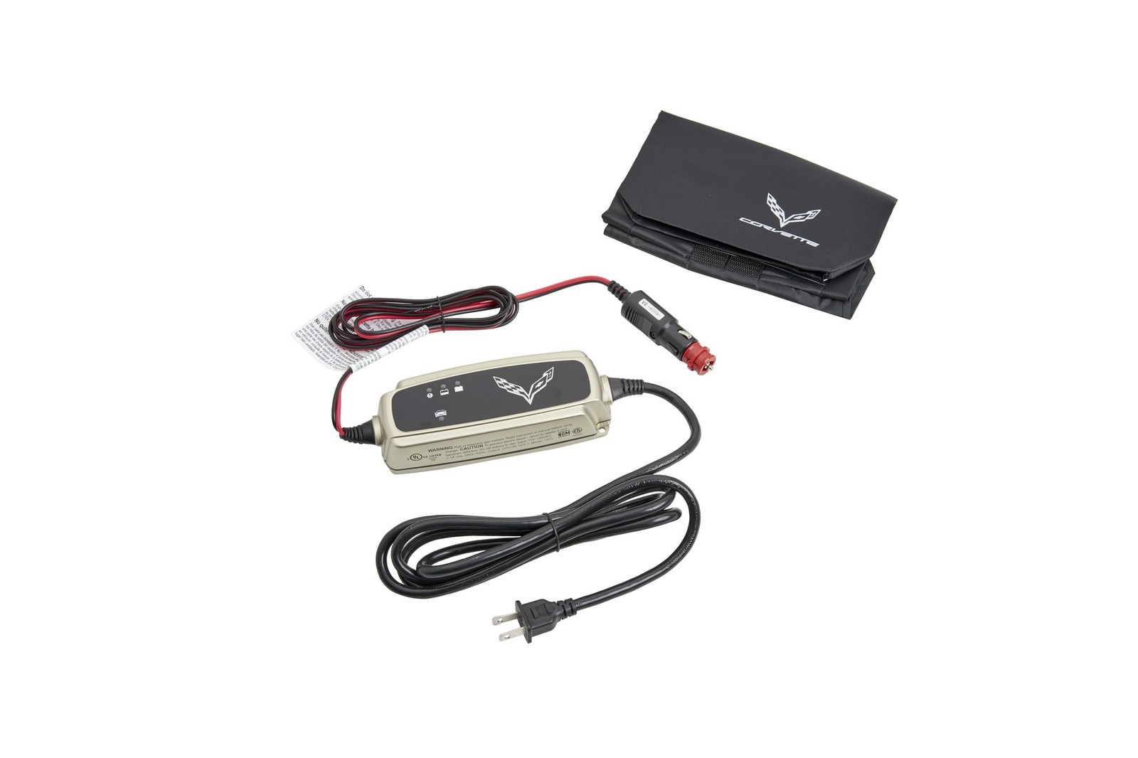 GM Accessories 84020220 Battery Conditioner with Crossed Flags Logo