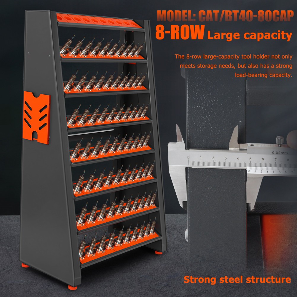 Tool trolley CAT40-BT40 multi-function tool management rack milling cutter chuck