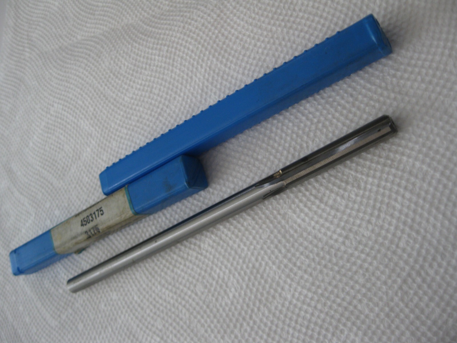 .3175" Carbide Flute Reamer, 4 Flute, 6" Overall Length, Hannibal Carbide