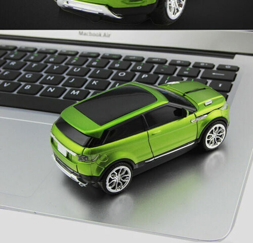 LED Headlights 2.4G Wireless Optical Sports Car Wireless Mouse