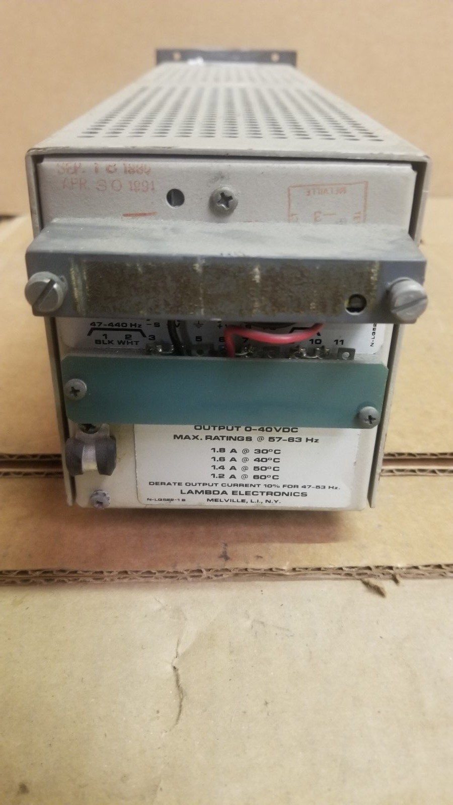 Lambda LQ-522 DC Power Supply Good! 0-40V 1.8A
