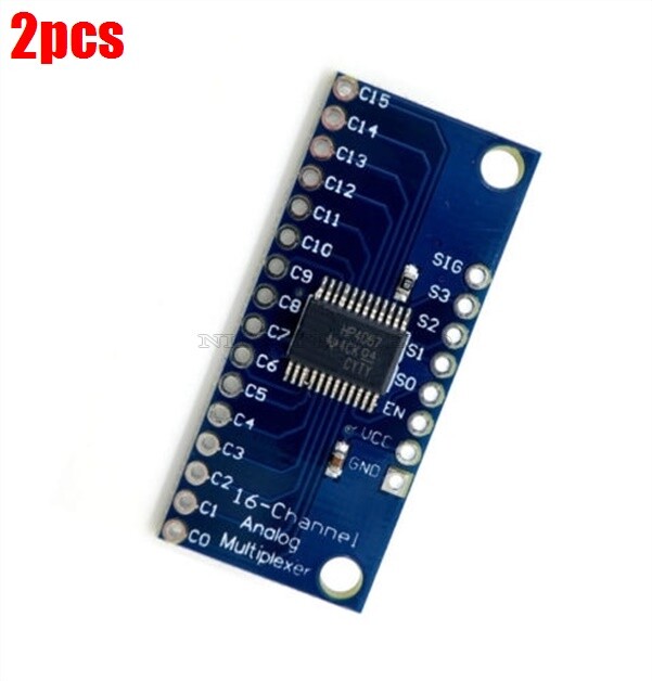 2Pcs CD74HC4067 16-Channel Analog Digital Multiplexer Breakout Board Module I vo