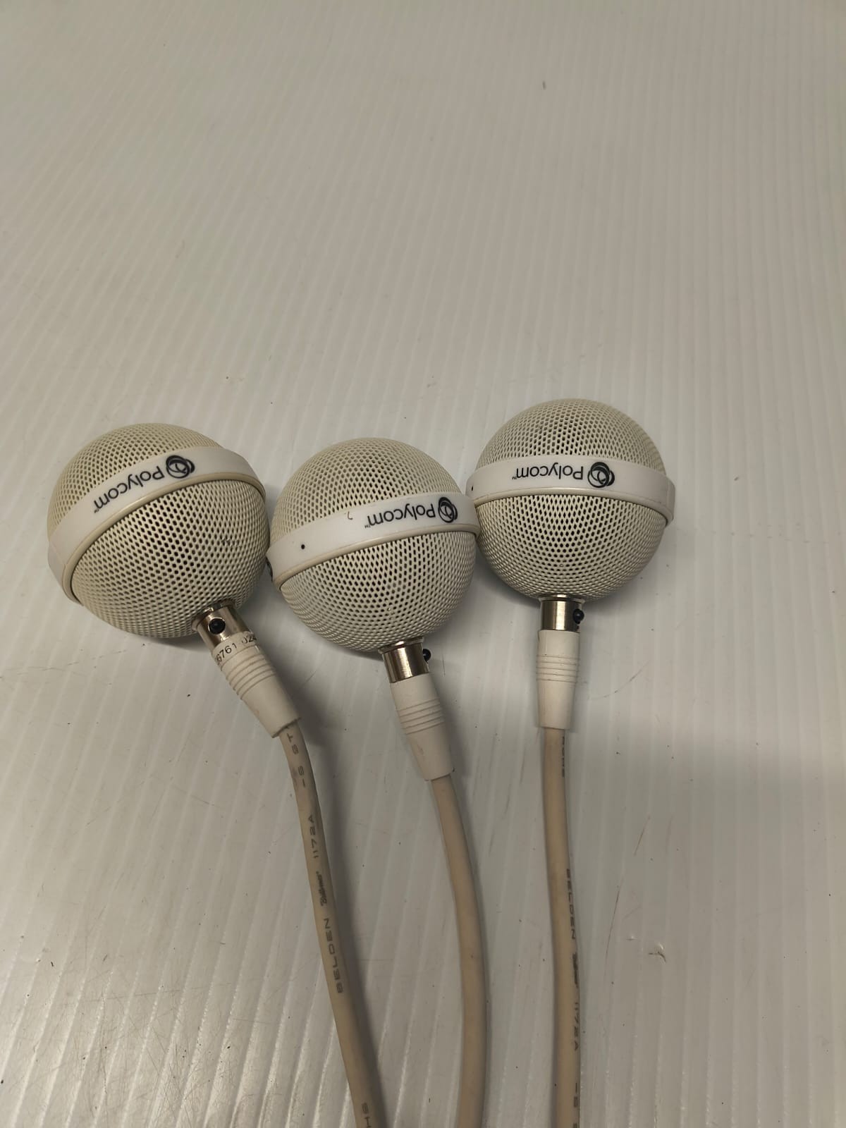 3 GENUINE Polycom HDX CMA Ceiling Microphone -WHITE FREE SHIPPING