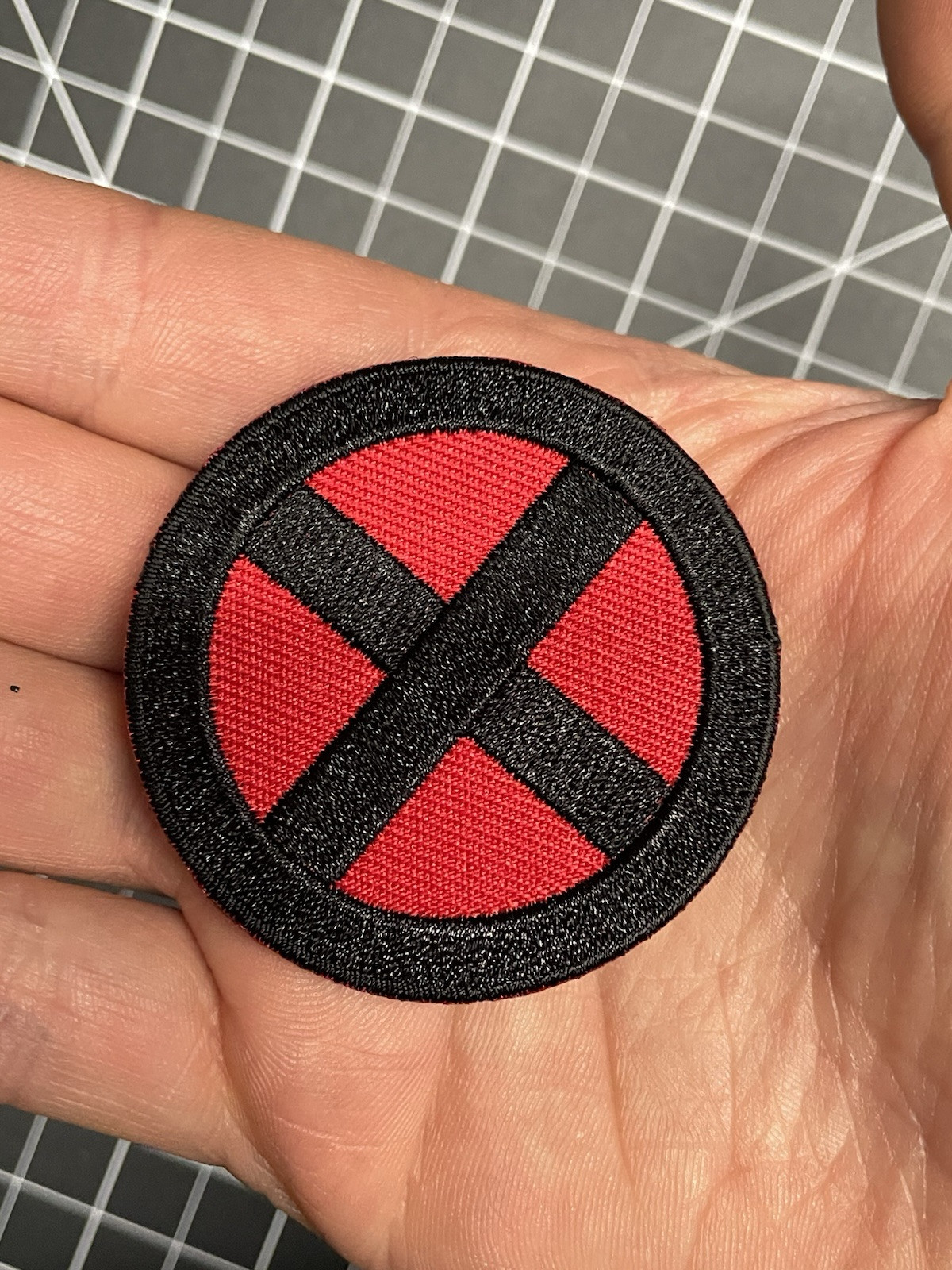 Marvel X-Men X Logo Tactical Morale Patch Hook Loop Backing 2"