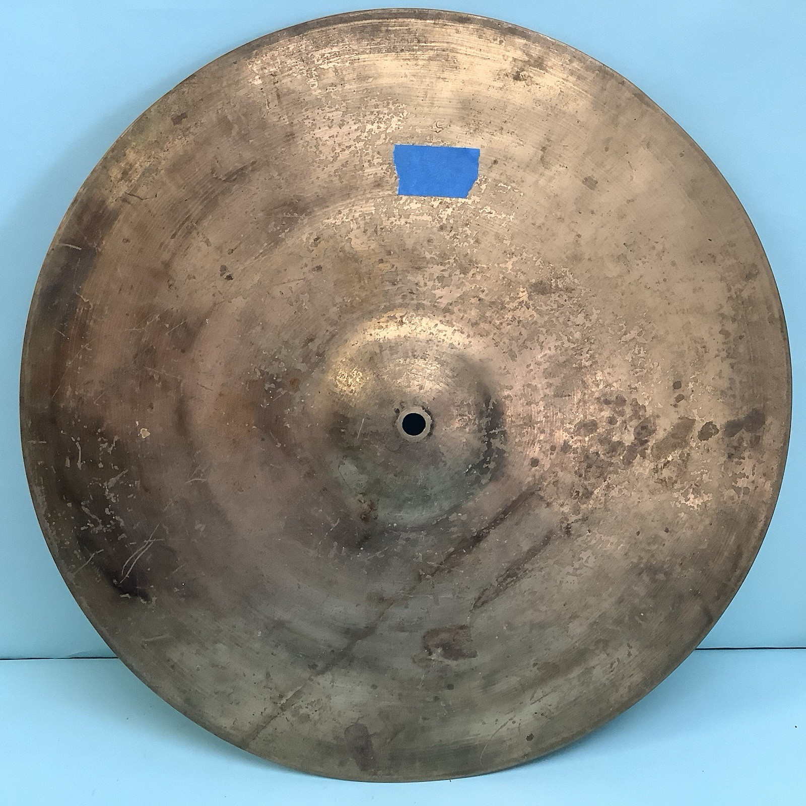 Vintage Zildjian Cymbal Signed Early Stamp 1457g 15 1/2” Diameter