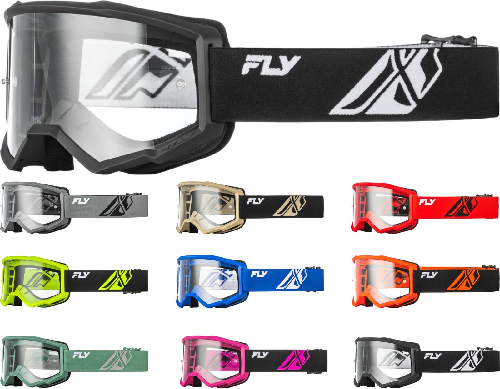 Fly Racing Focus Youth MX Offroad Goggles