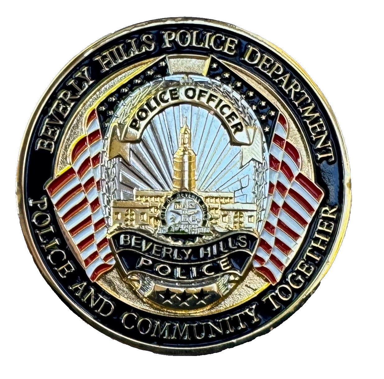 Beverly Hills Police Department Challenge Coin BHPD Cop Mint Condition