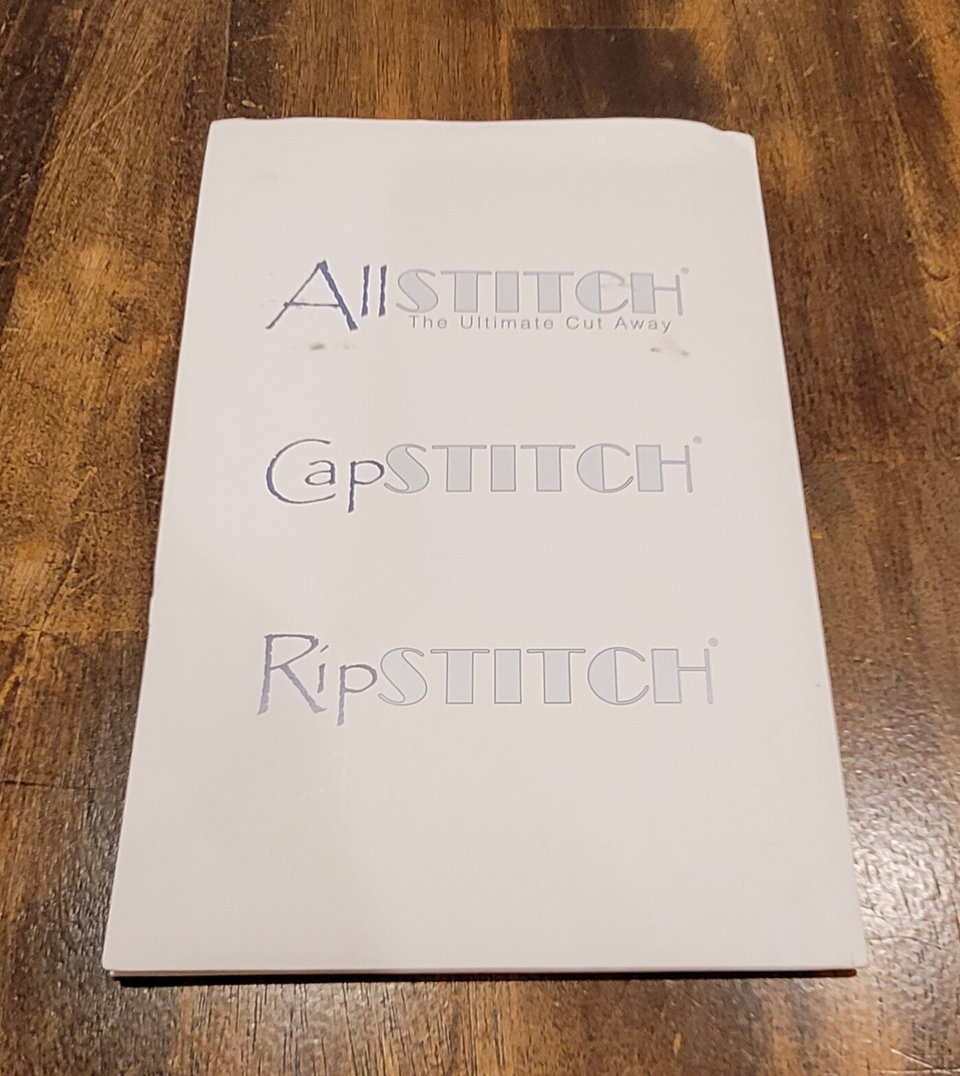 ALL STITCH The Ultimate Backings Samples Stabilizer-Tear Away Backing-Bakings