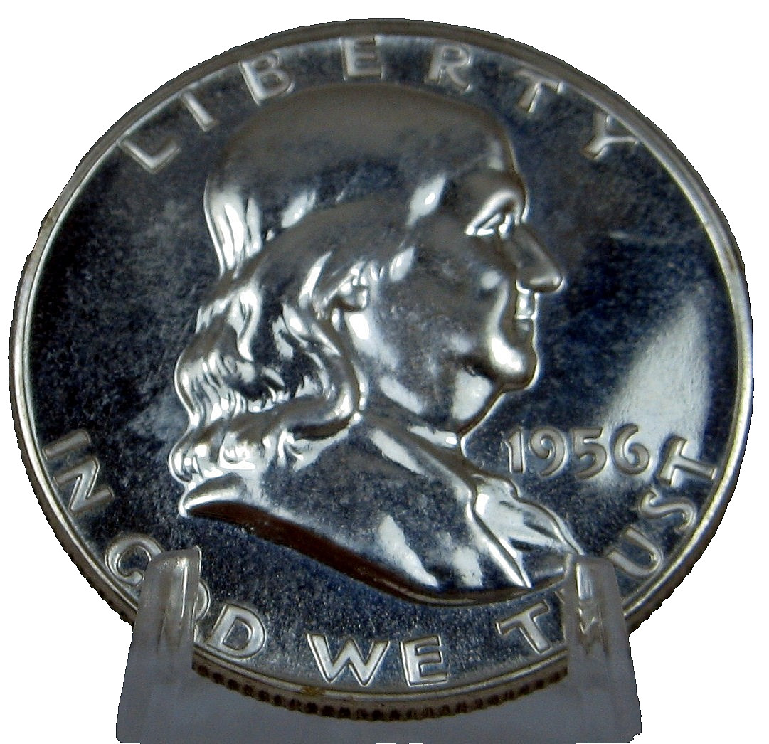 1956 Franklin Half Dollar PROOF Uncirculated Silver Coin  US Mint -- #GSAF-2