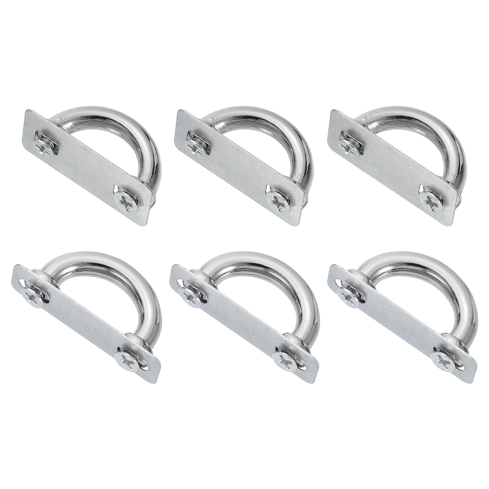 6 Pcs Arch Bridge Buckle, Metal D-Ring Connector, 16mm, 13mm, Silver
