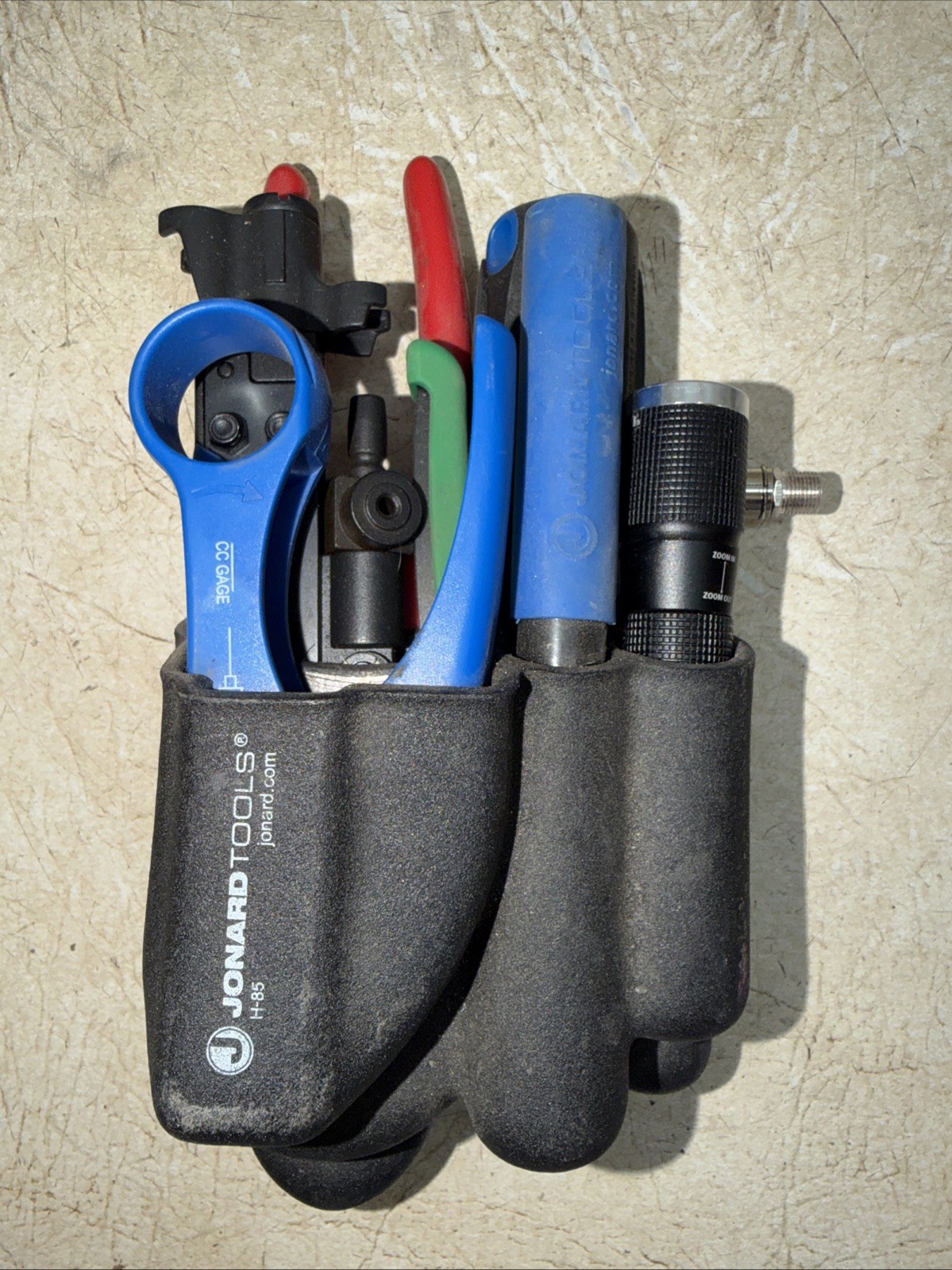 Jonard 7 pc communications 7712, CTF-200, UST-225,  PT-300 tool kit. Coax