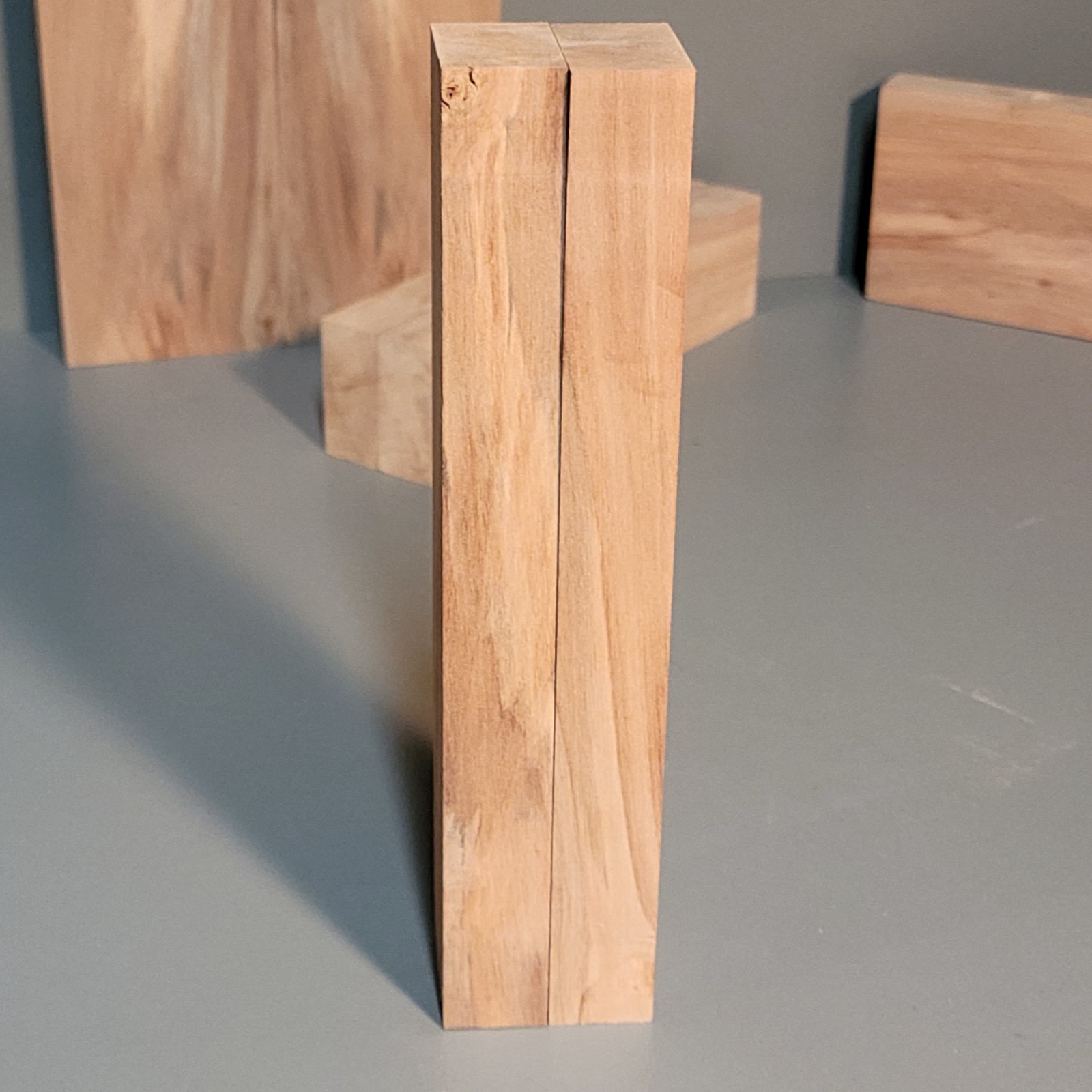 Cherry Wood blanks for Knife Scales, Tool Handles. 7/8 x 1-3/8 x 7-1/2 inch long