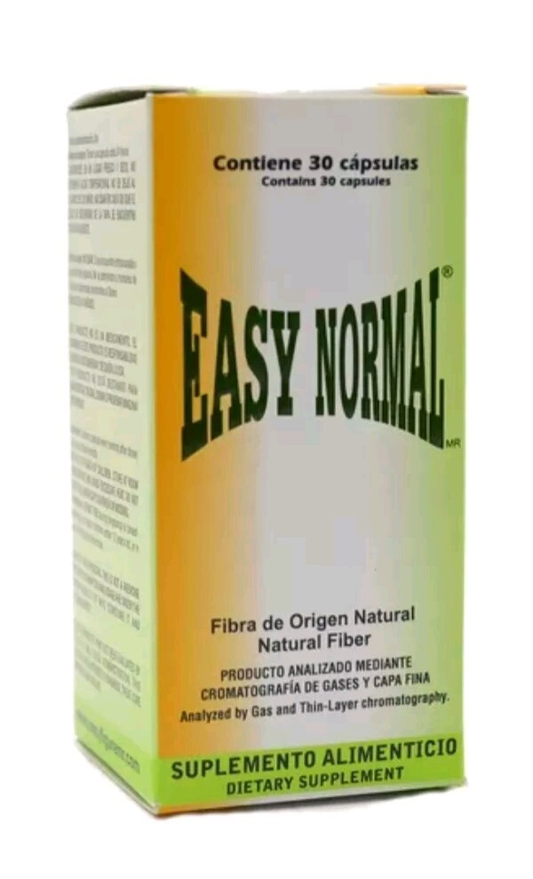 EASY NORMAL 30 Caps .39g Natural Fiber Fibra Weight Dietary Supplement ORIGINAL!