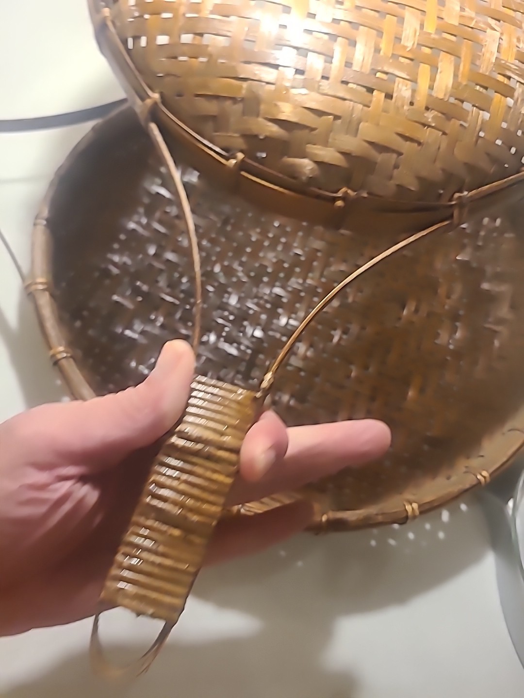 3 Pcs Wicker Nesting Wicker Baskets 14" 12" 10"