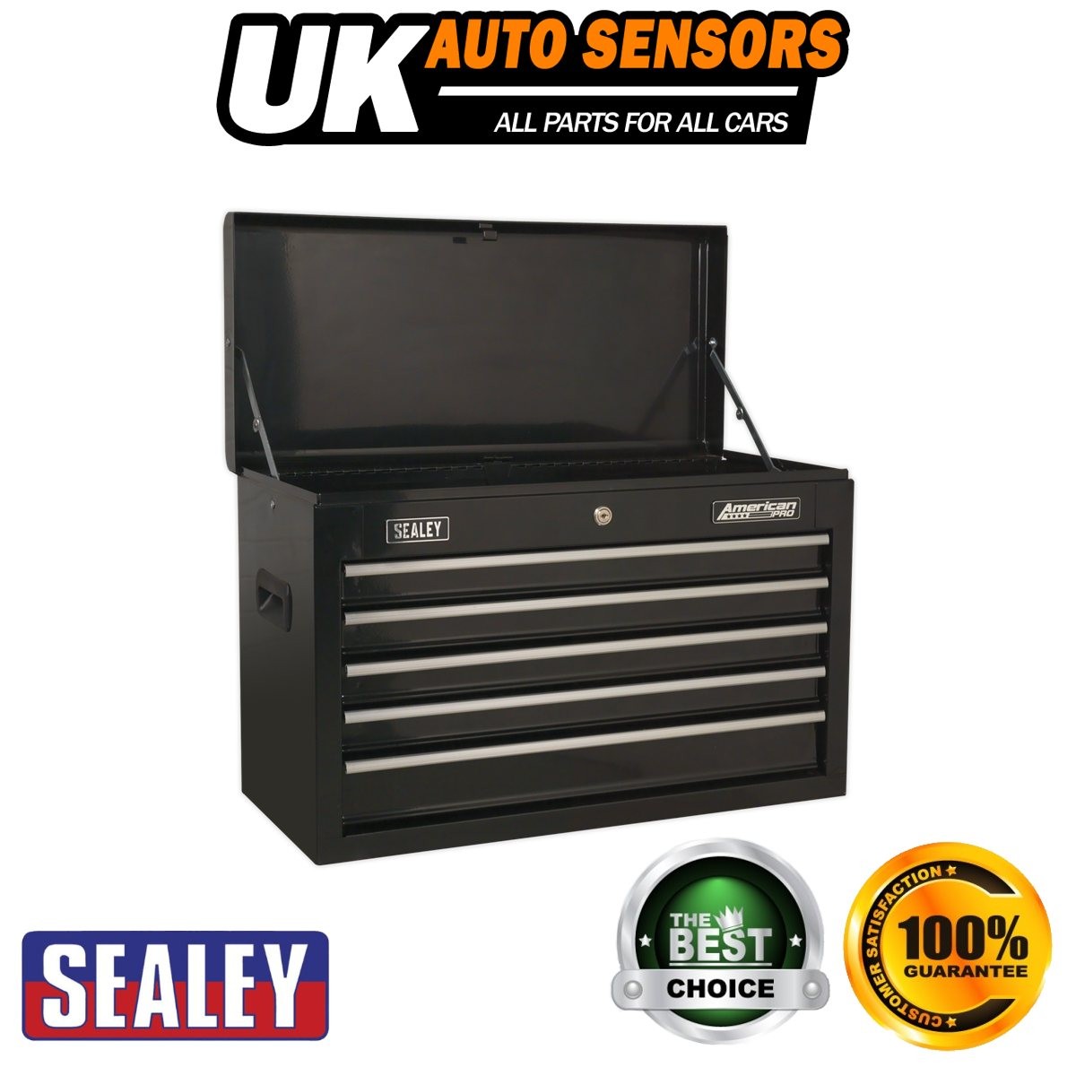 Sealey American PRO� Topchest 5 Drawer Black AP225B