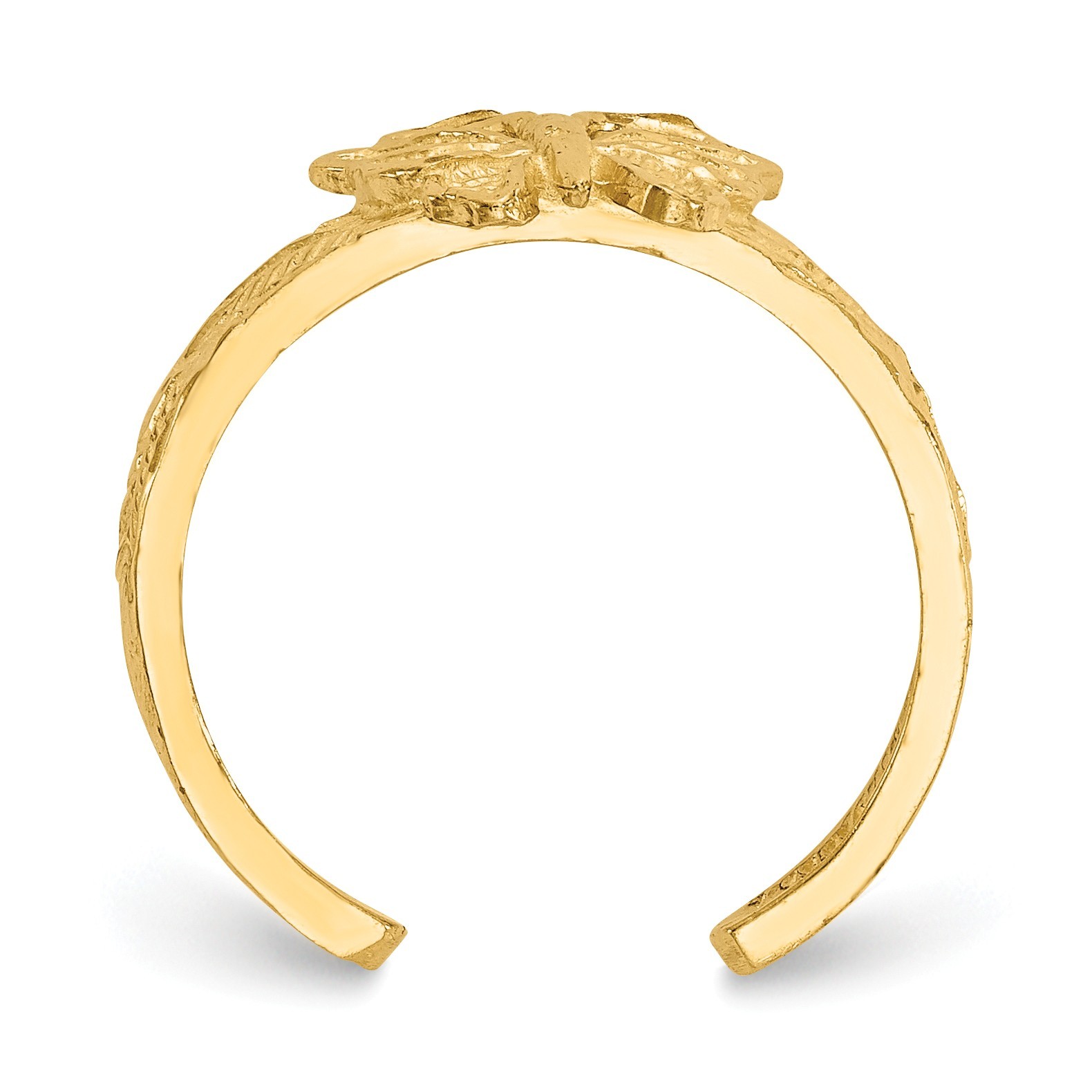 Butterfly Toe Ring in 14 Karat Gold