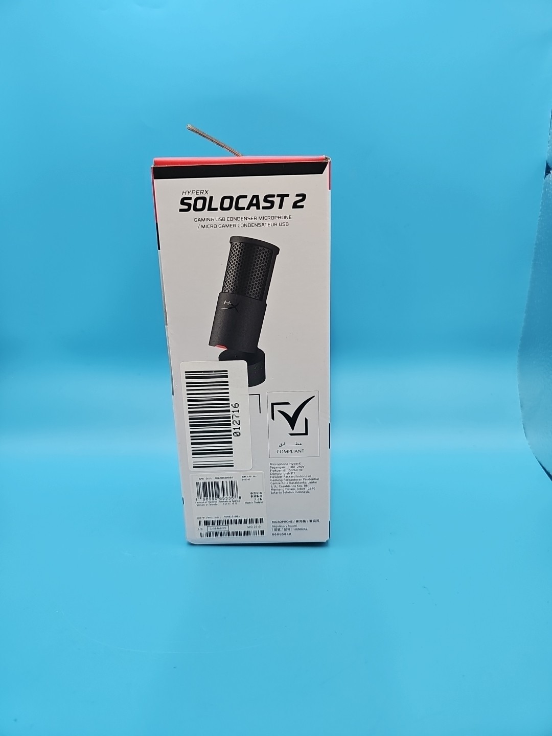 HyperX SoloCast 2 Gaming USB Condenser Microphone Built-in Shock Mount for PC