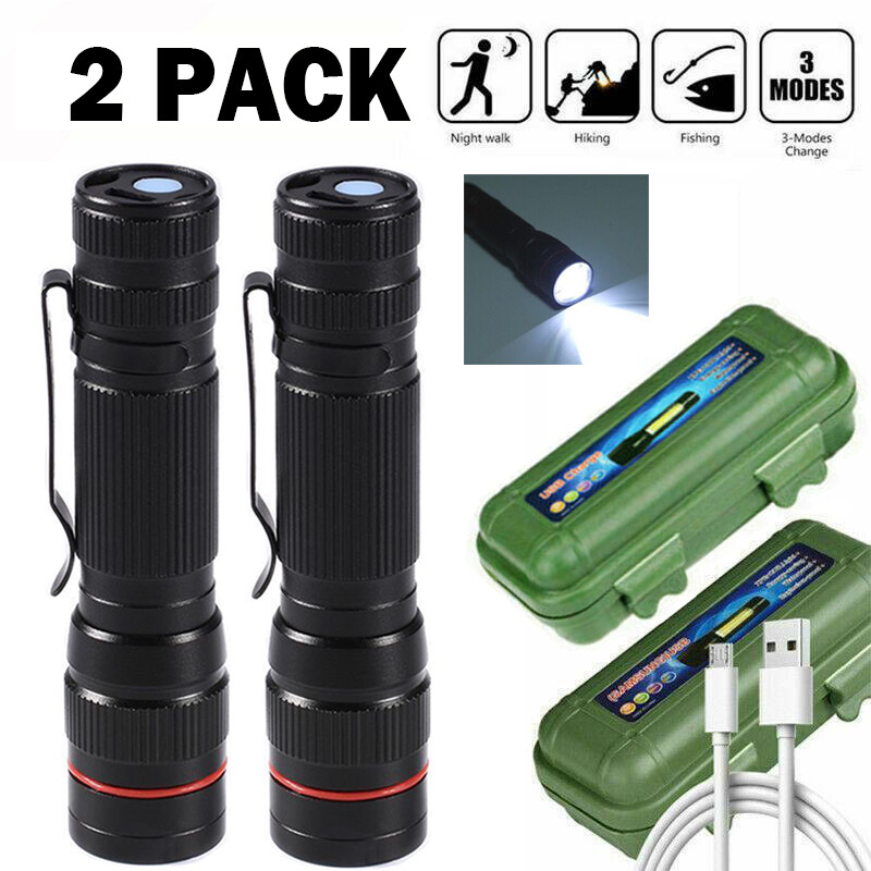 Super Bright 35 Million Lumen LED Flashlight - Rechargeable, Compact & Powerful
