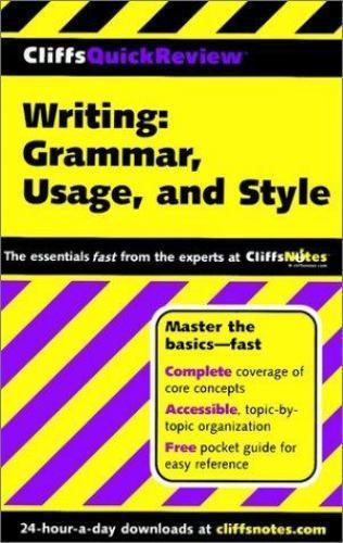 Cliffsquickreview Writing: Grammar, Usage, and Style