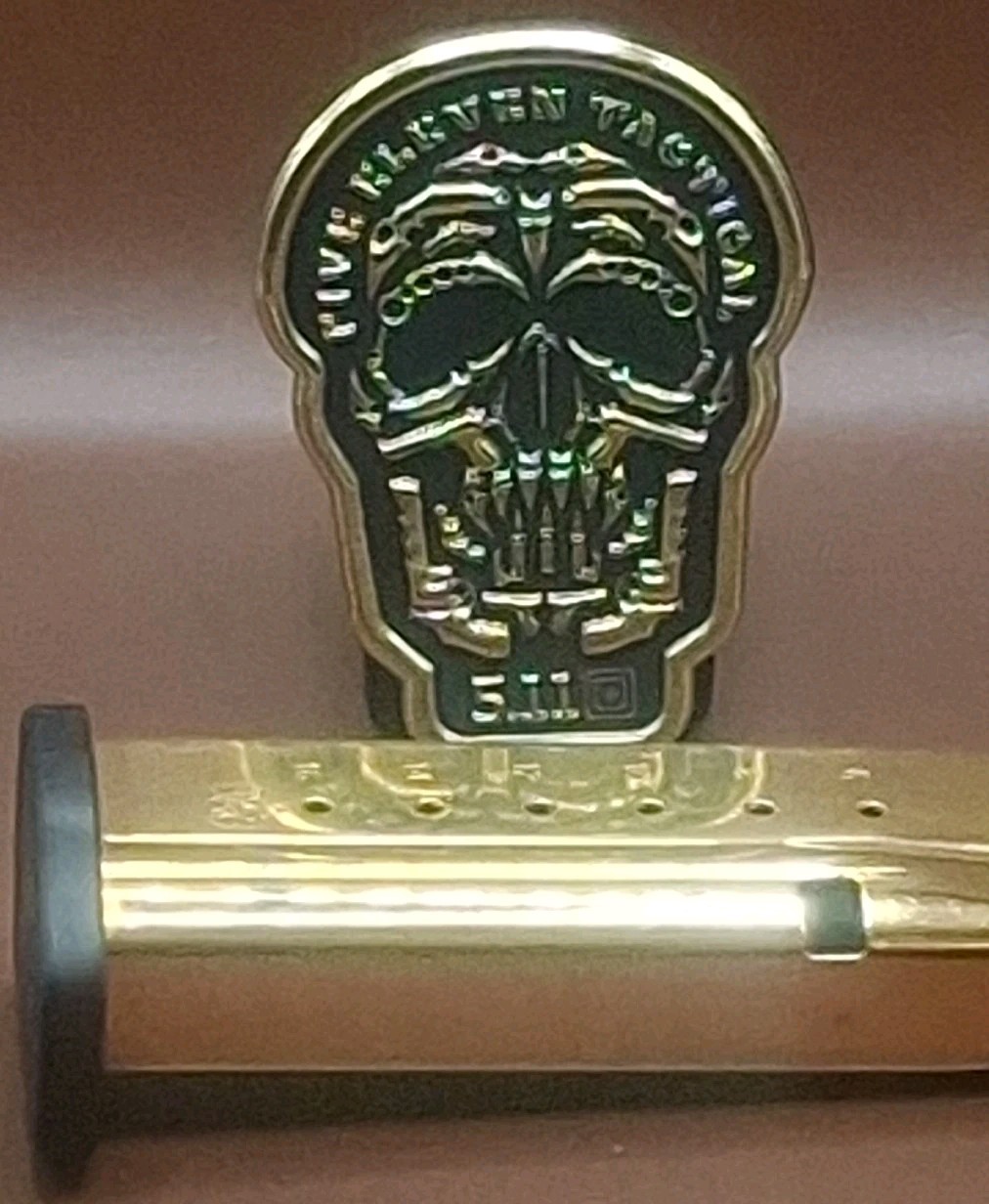 5.11 Tactical Golden Weapons Skull Patch 🔥ULTRA RARE🔥