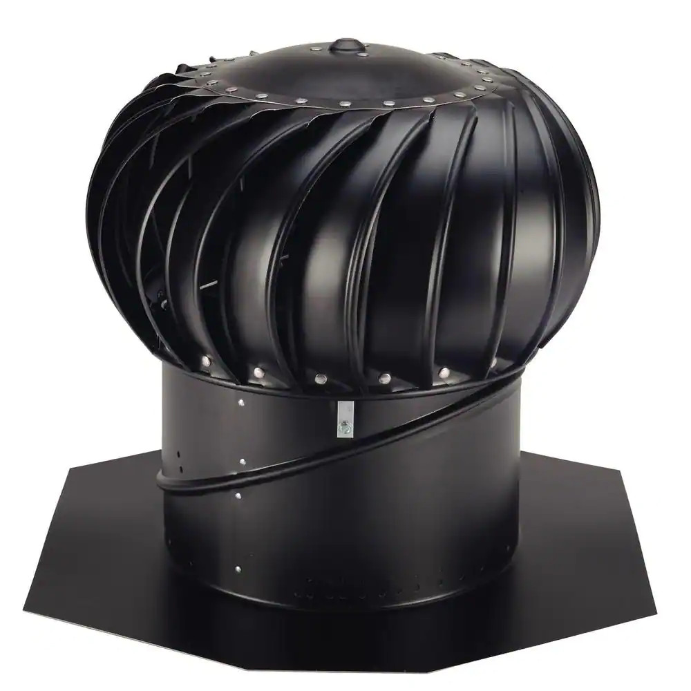 NEW Durable Black Aluminum Internally 12in Braced Whirlybird Wind Turbine