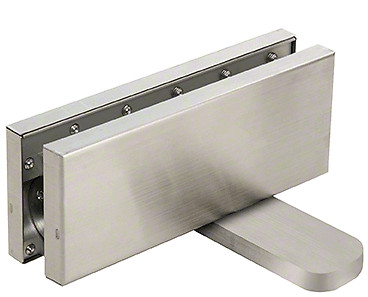 CRL CRL380HBS Stainless Hydraulic Patch Fitting 2-9/16 Setback 90º Hold Open