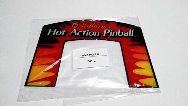Williams High Speed Pinball Machine ORIGINAL STYLE TOPPER