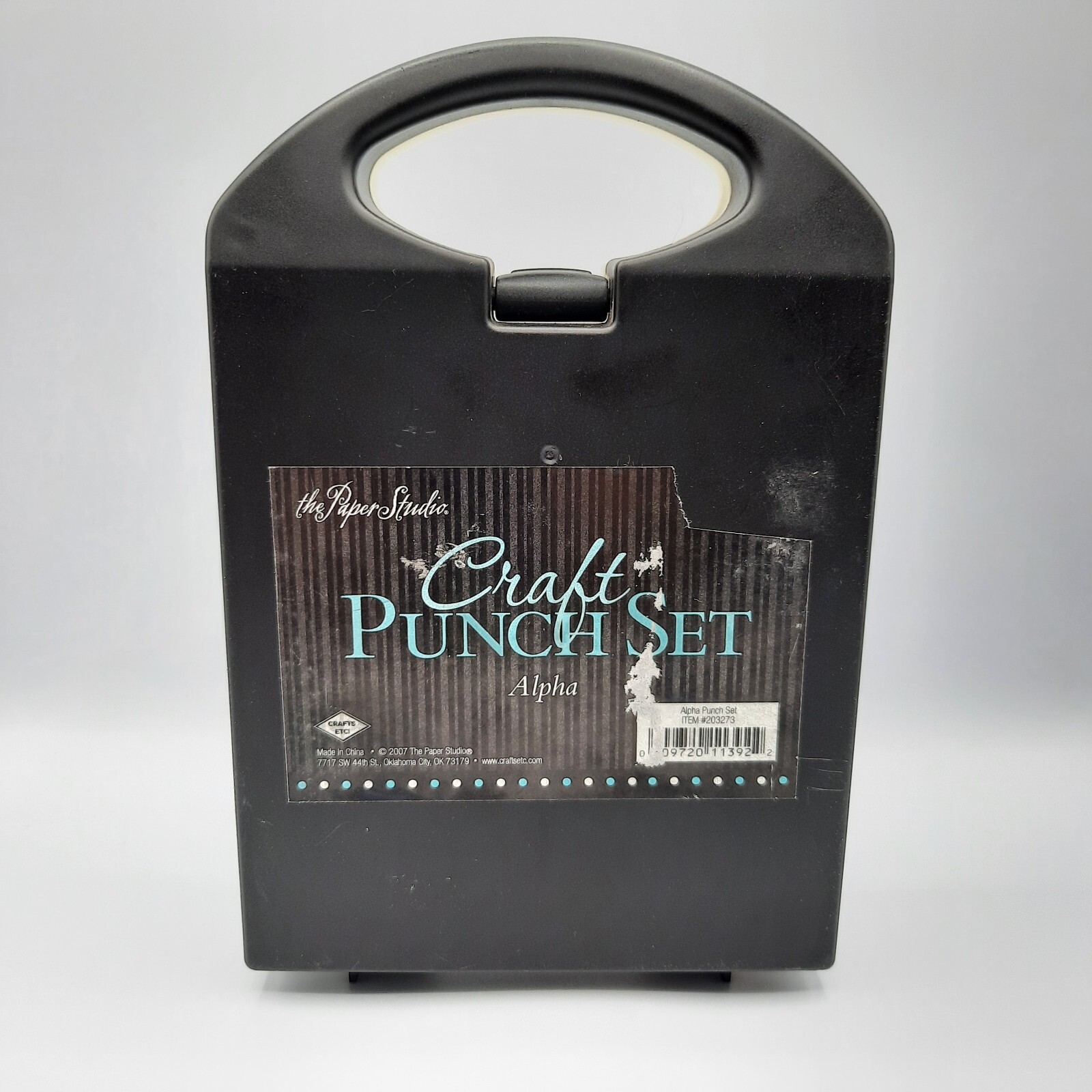 the Paper Studio Craft Punch Set Alpha Locking Carrying Case 2007