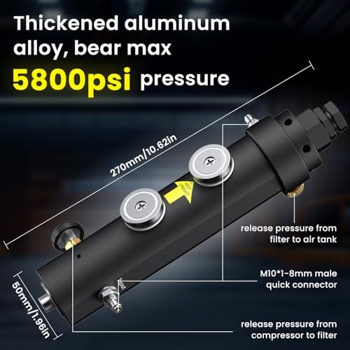 GX-PUMP Professional-Grade High Pressure PCP Air Compressor Filter with