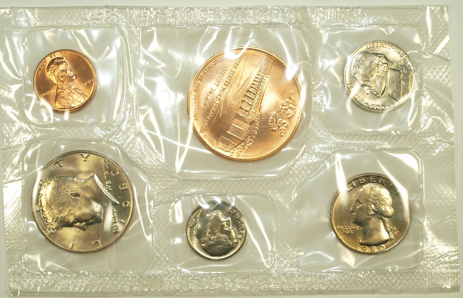 1980 P Official Philadelphia Souvenir US Mint Set ☆☆ Envelope Included ☆☆ 023