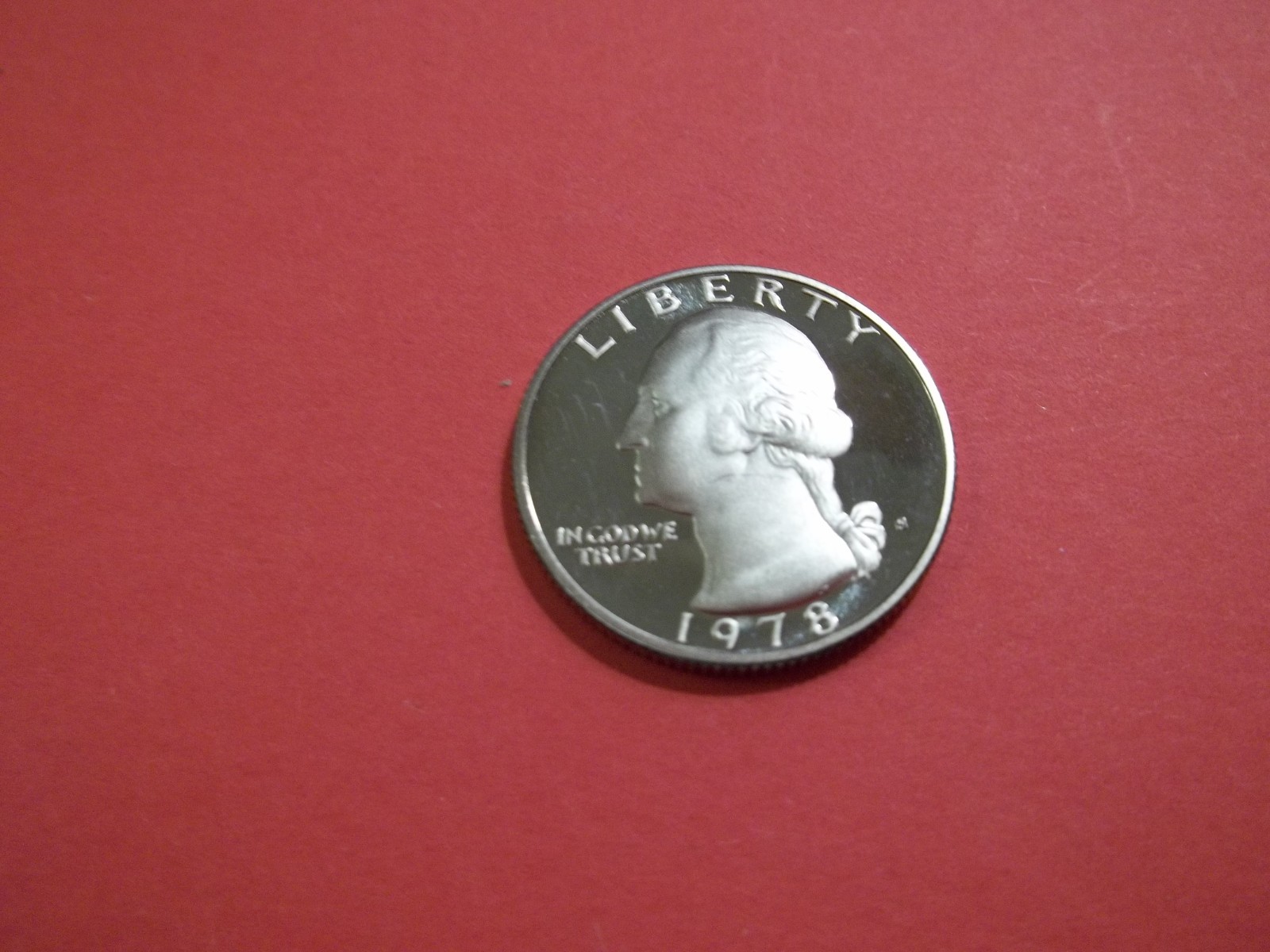"S" Proof Washington Quarter  Gem  1978 "S"  (PWQ11)