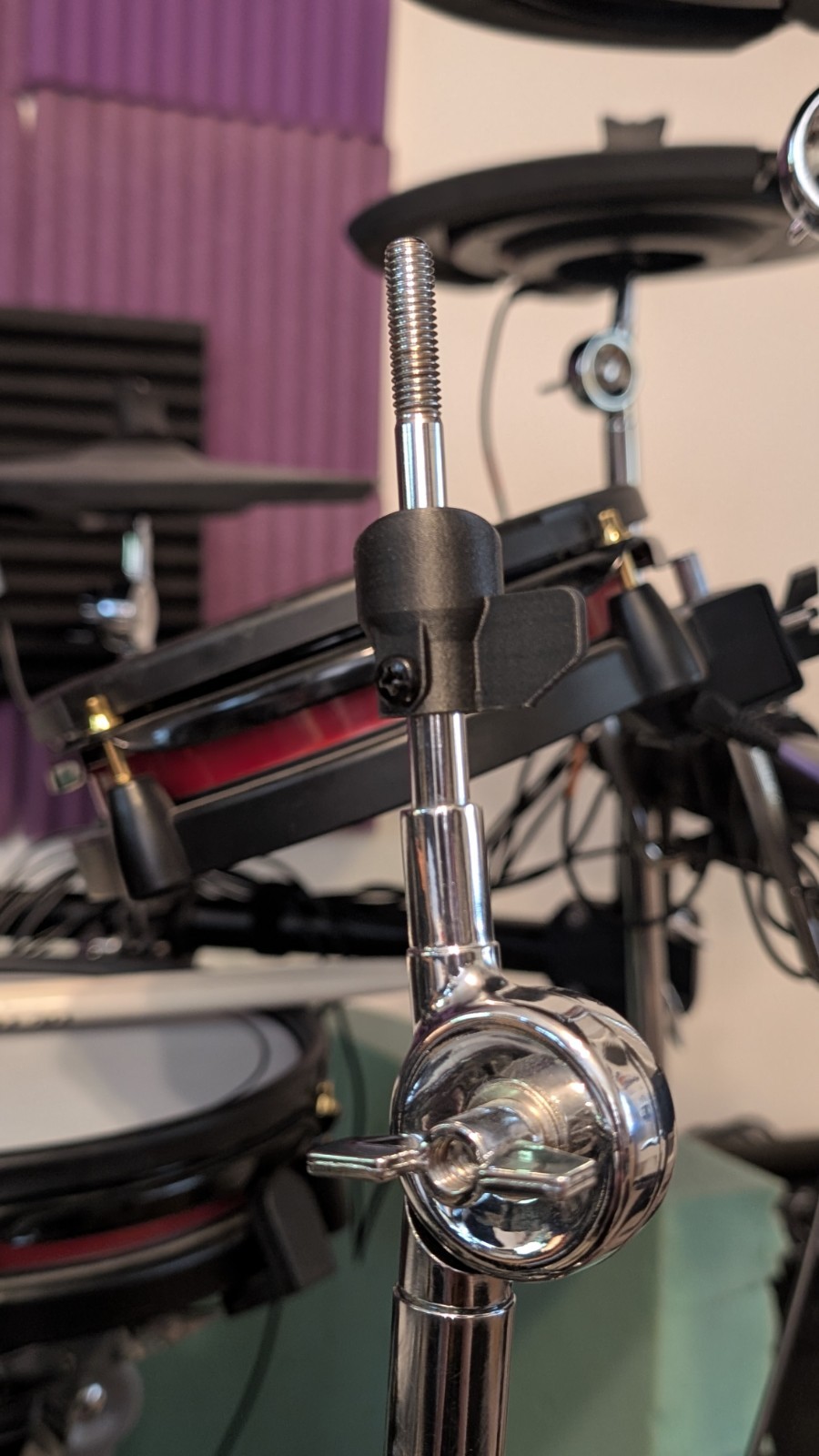 Electronic Cymbal Rotation Stopper