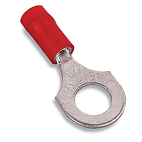 RA713, Thomas & Betts, Insulated Nylon Ring Terminal  , Lot of 100
