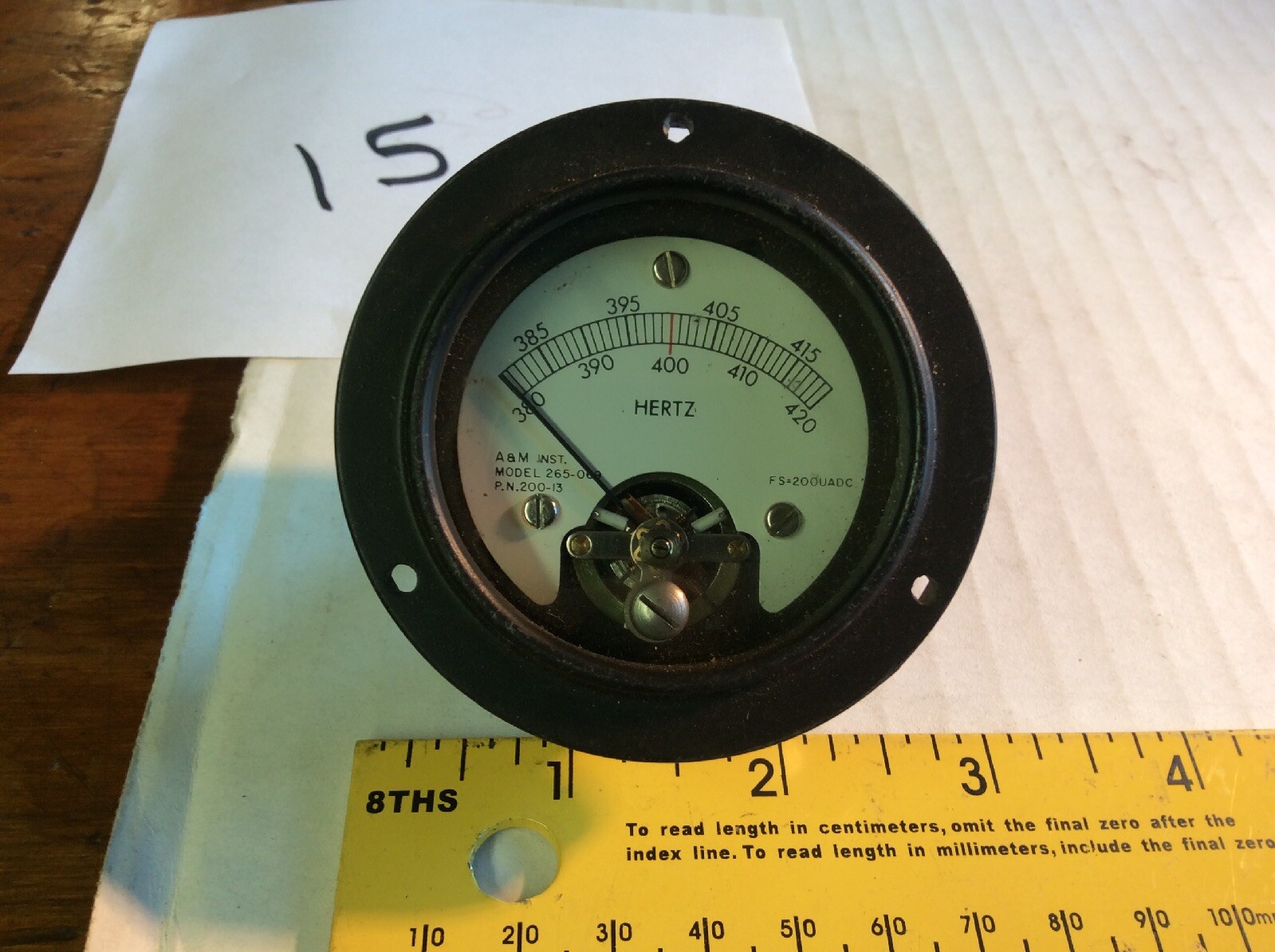 Electrical  Frequency Meter 6625-00-065-8554