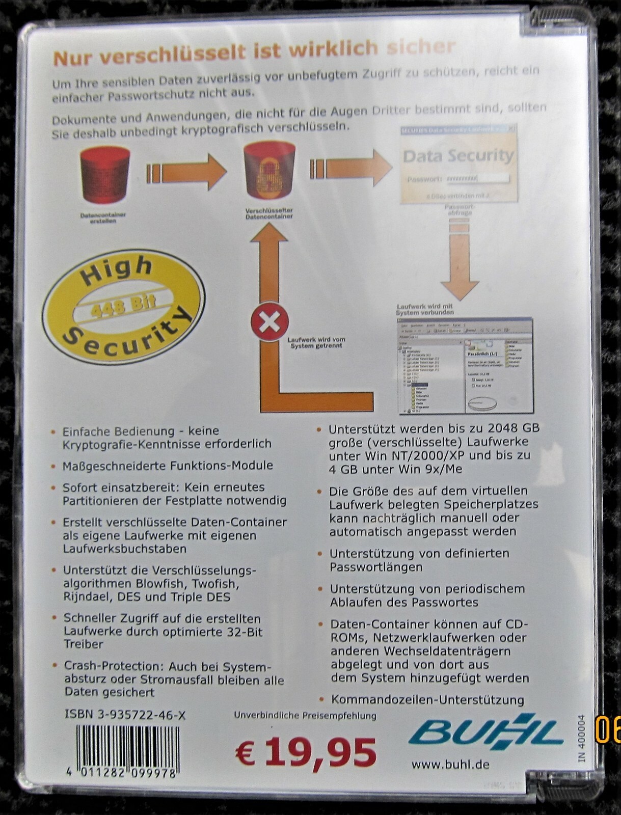 CD-ROM / Secuties / Data Security / Sicherheits Utilities / Buhl / 2002