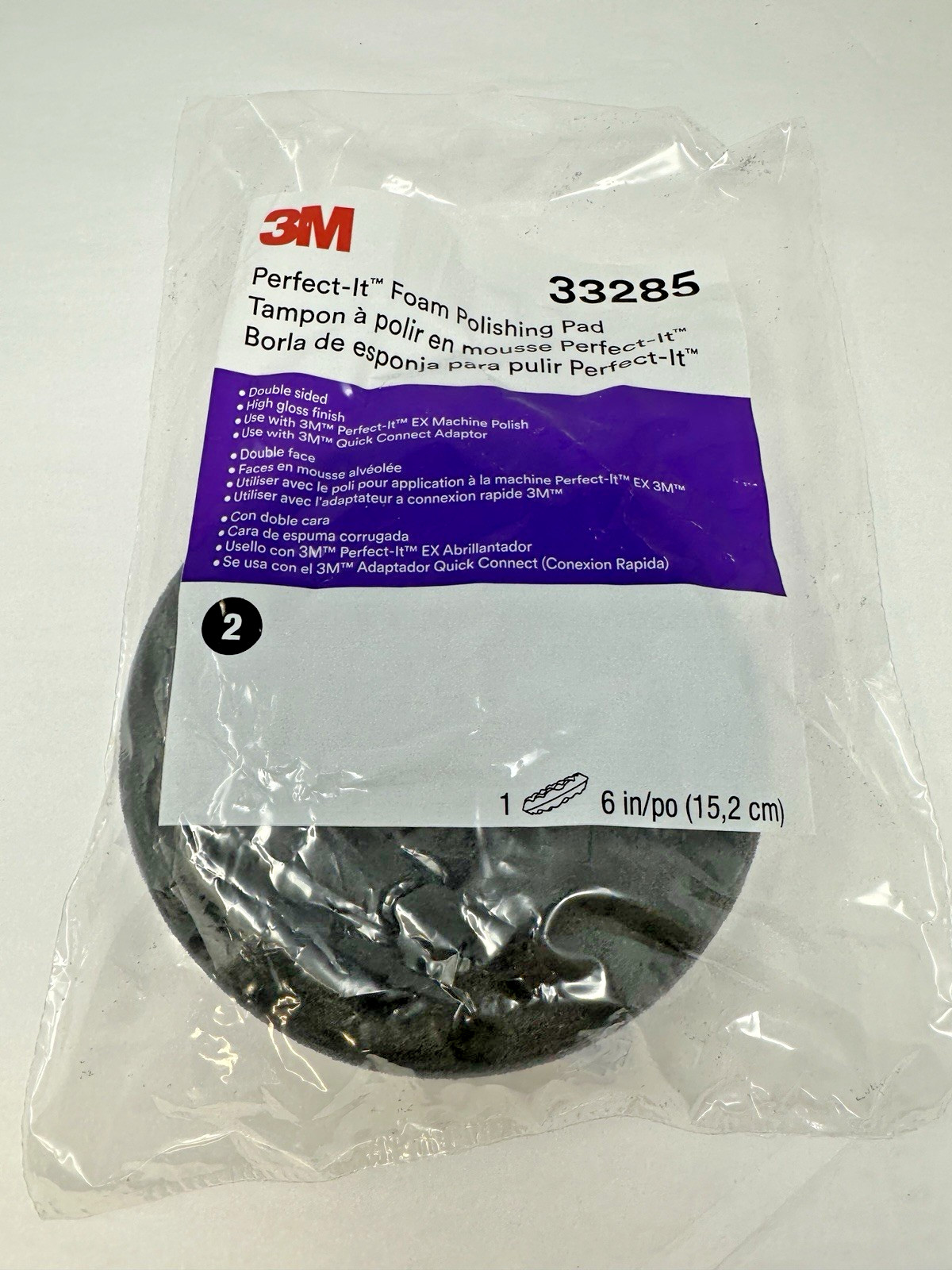 NEW 3M  6 Inch Perfect-it Foam Polishing Pad 33285 Fast Free Shipping!