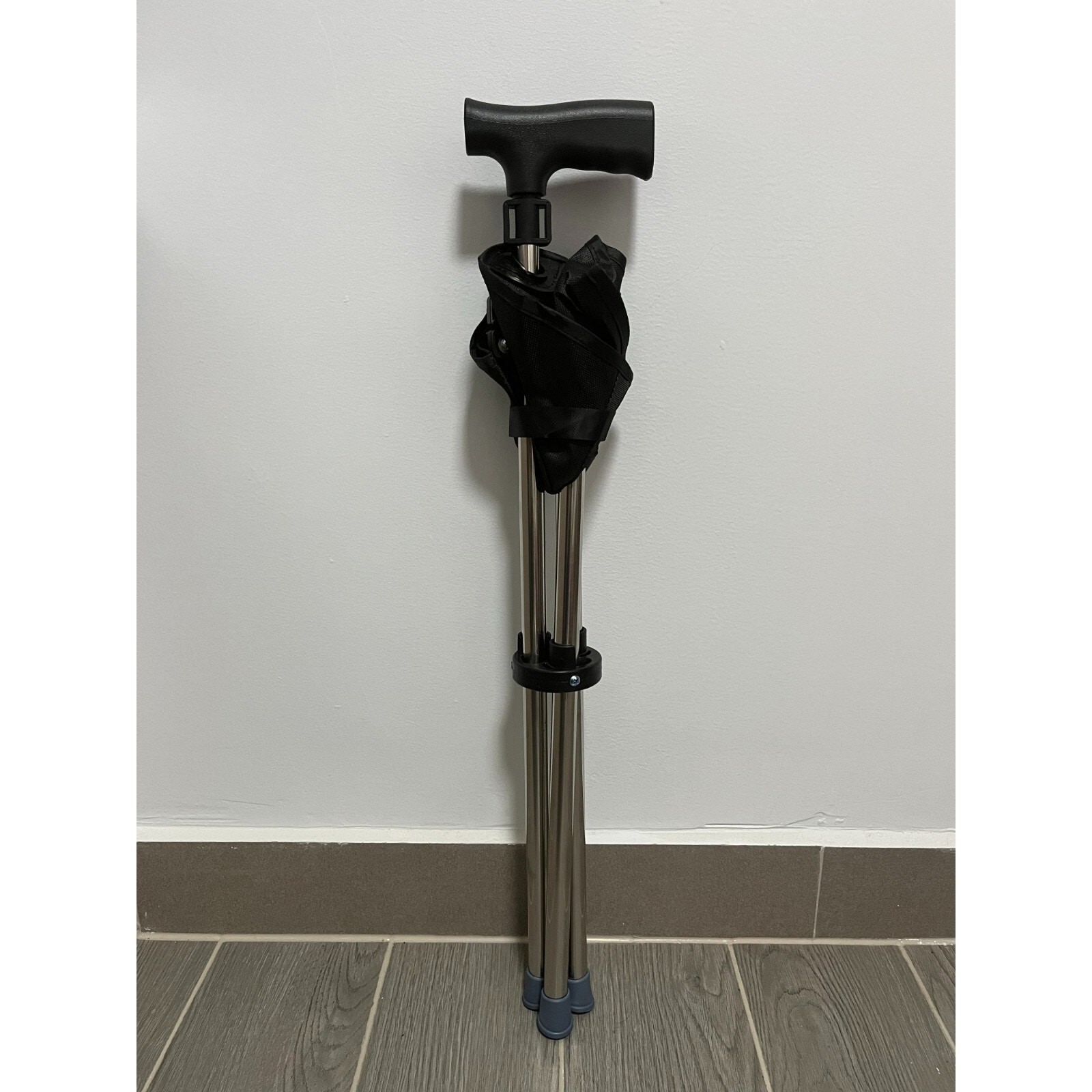 Folding Walking Cane with Seat Comfortable Handle for Elderly Telescopic US