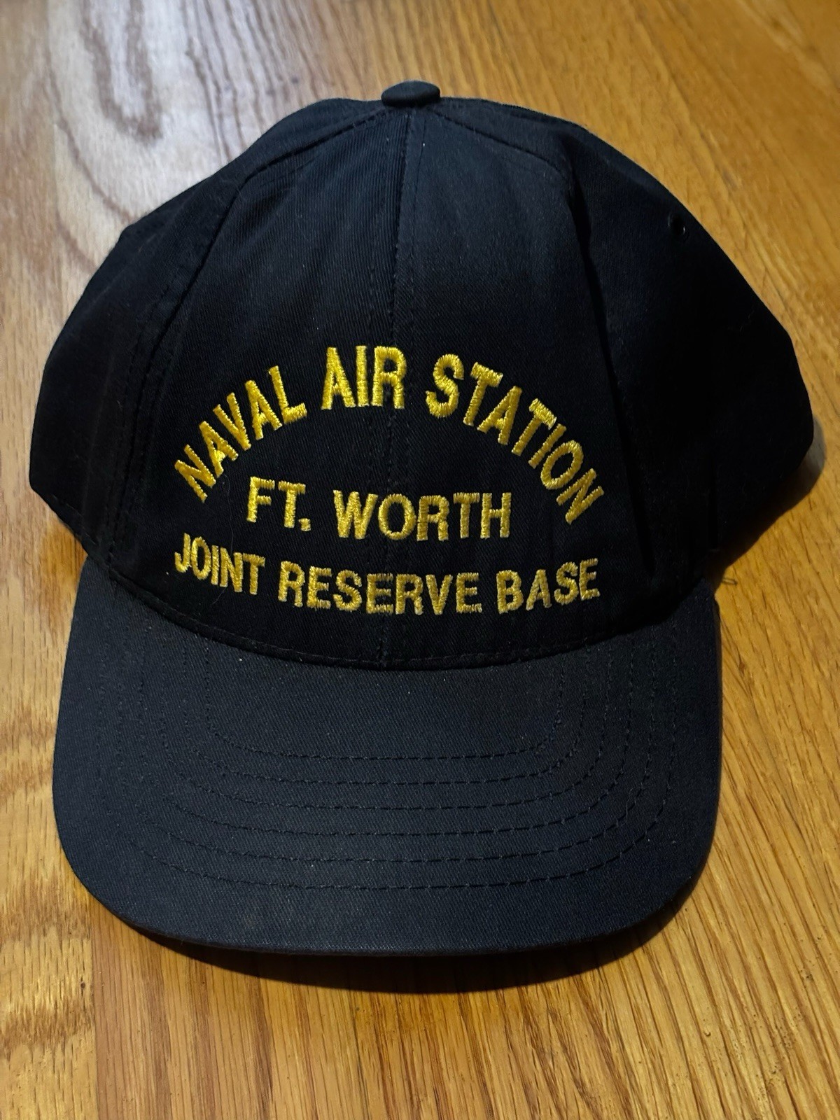 Vintage Naval Air Station Ft Worth Joint Reserve Base Snapback Hat Navy USA