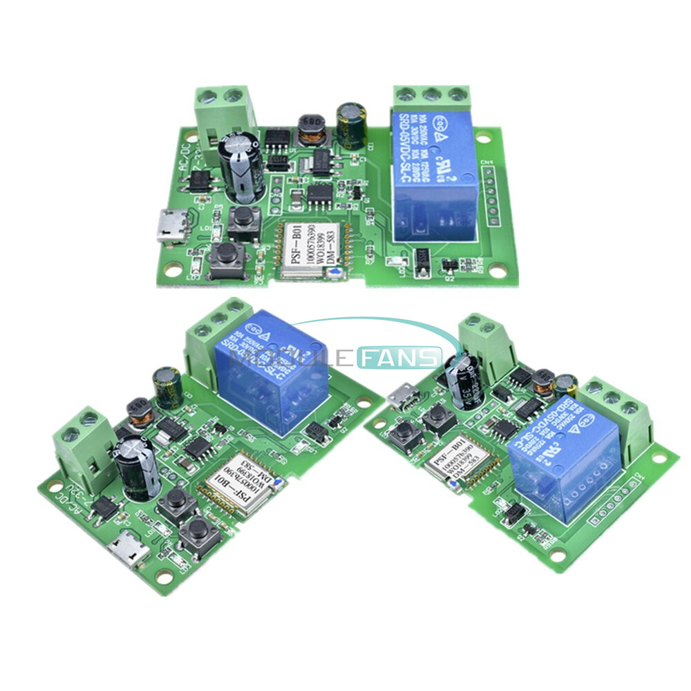 2/5/10PCS WiFi Wireless Smart Switch Home Relay Module 5-12V Self-locking